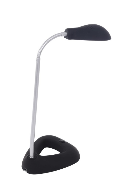DEL-1128 LED 3W 6500K  czarna lampka biurkowa hurt