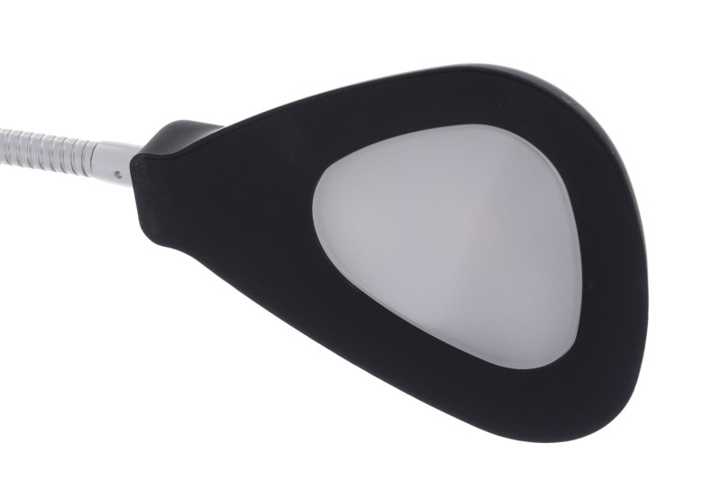DEL-1128 LED 3W 6500K  czarna lampka biurkowa hurt