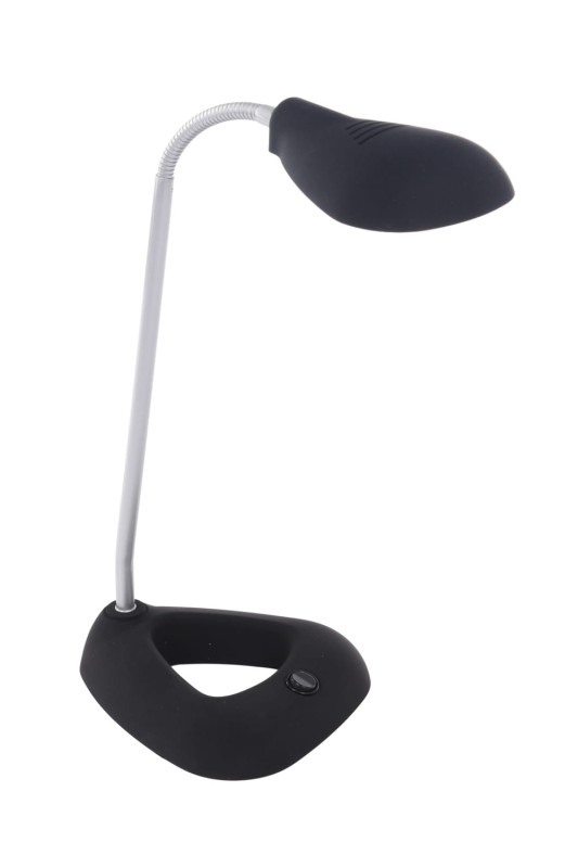 DEL-1128 LED 3W 6500K  czarna lampka biurkowa hurt