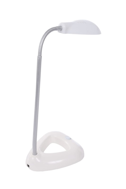 DEL-1128 LED 3W 6500K  biała lampka biurkowa hurt