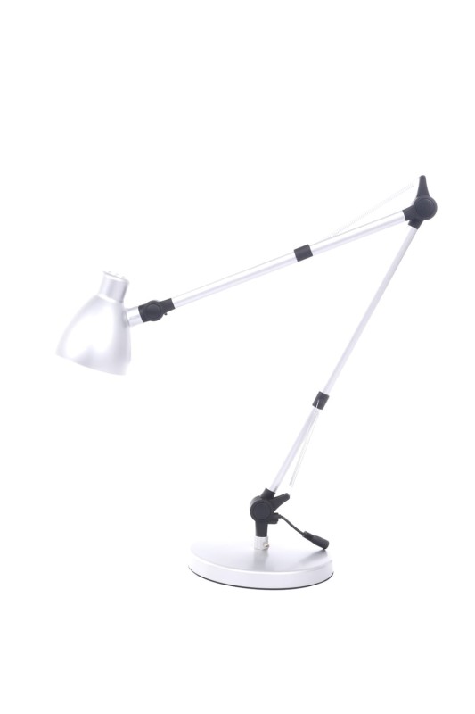 DEL-1042 LED 3W 6500K srebrna lampa biurkowa