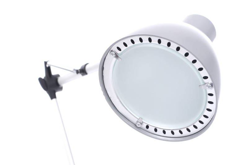 DEL-1042 LED 3W 6500K srebrna lampa biurkowa