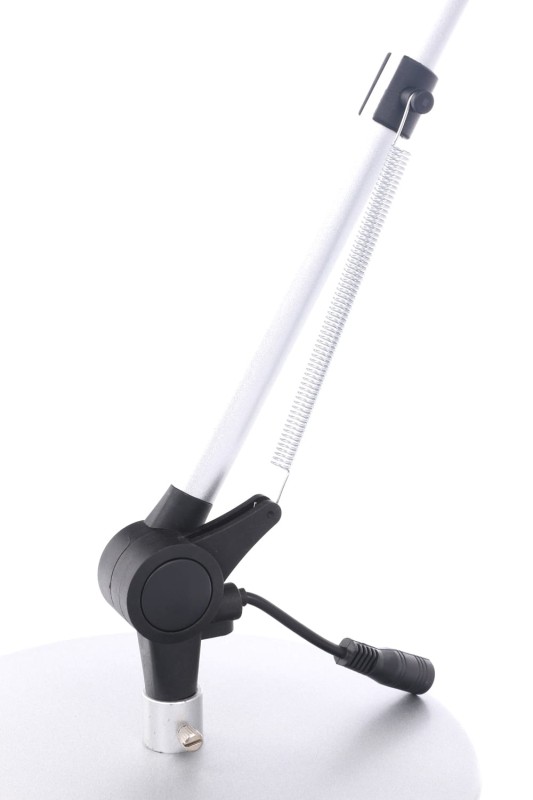 DEL-1042 LED 3W 6500K srebrna lampa biurkowa