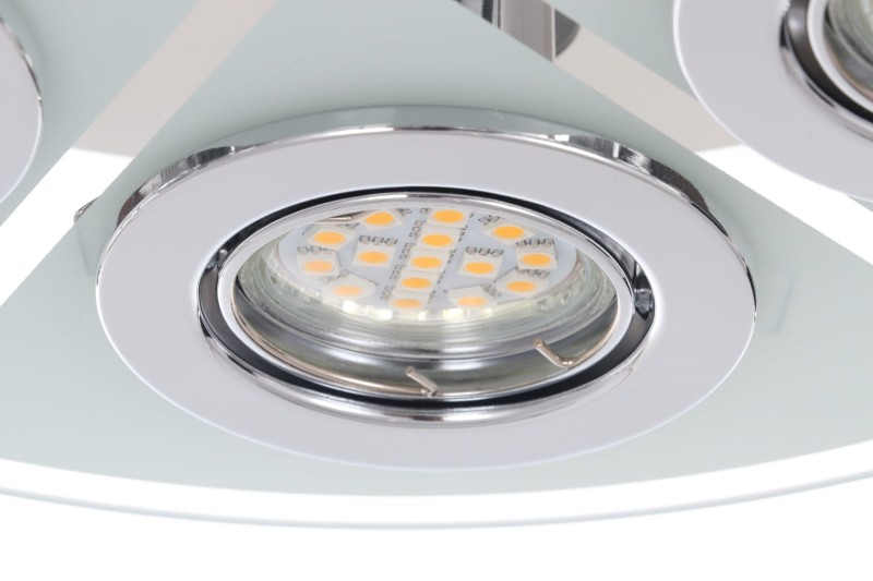 SANTIAGO-5 lampa plafon LED GU10 5x6W b.ciepła