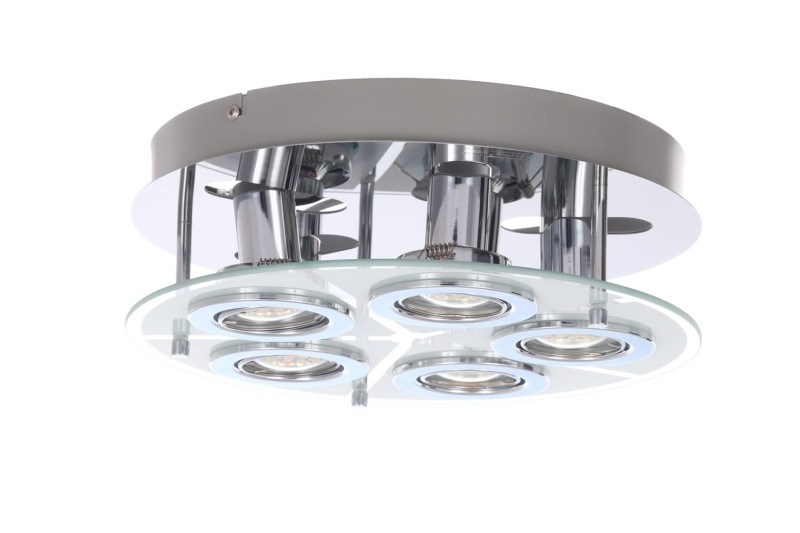 SANTIAGO-5 lampa plafon LED GU10 5x6W b.ciepła
