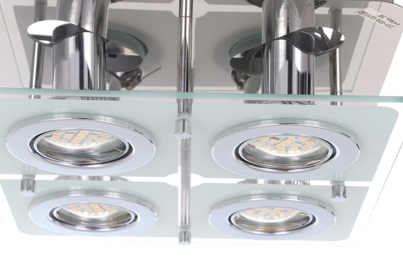 SANTIAGO-4 lampa plafon  LED GU10 4x6W b.ciepła