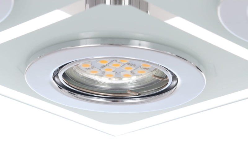 SANTIAGO-4 lampa plafon  LED GU10 4x6W b.ciepła