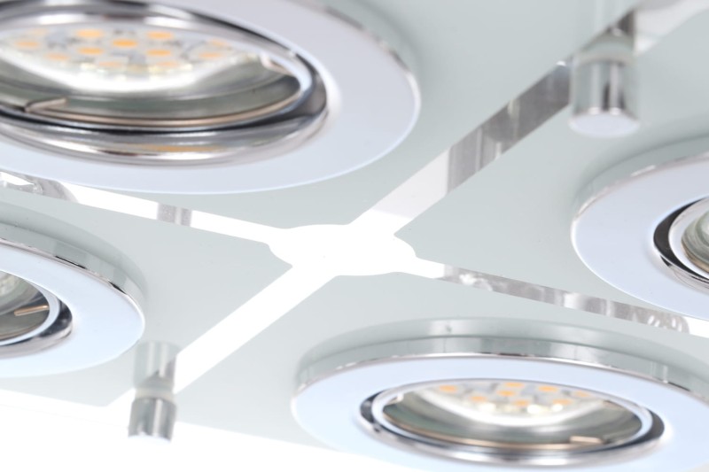 SANTIAGO-4 lampa plafon  LED GU10 4x6W b.ciepła