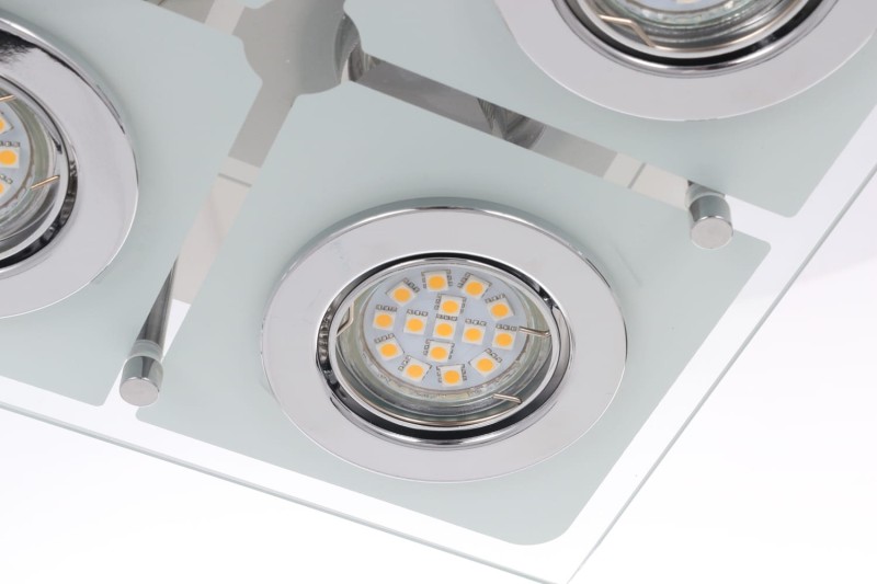 SANTIAGO-4 lampa plafon  LED GU10 4x6W b.ciepła
