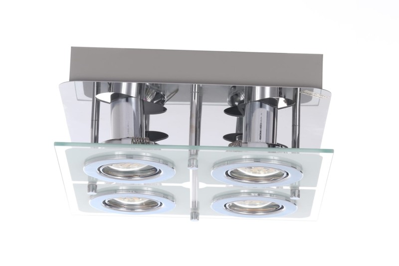 SANTIAGO-4 lampa plafon  LED GU10 4x6W b.ciepła
