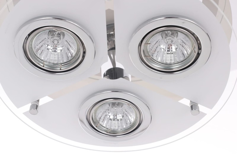 SANTIAGO-3 lampa plafon LED GU10 3x6W b.ciepła