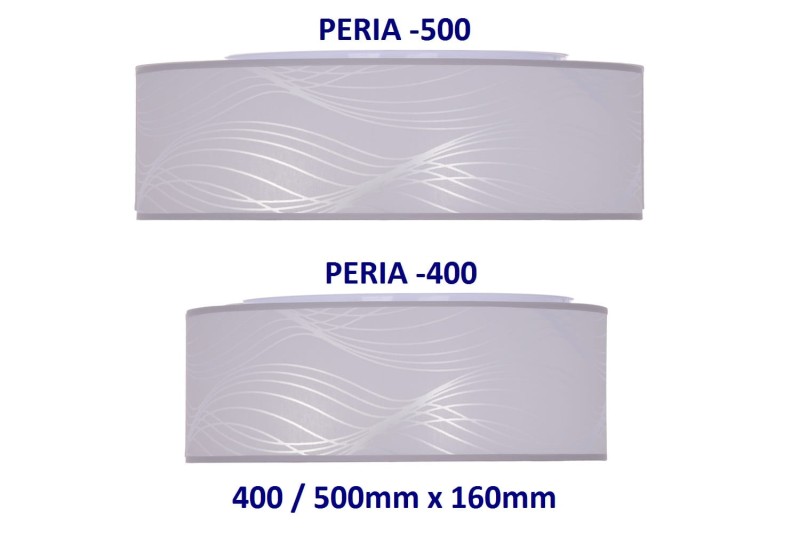 PERIA-500 white abażur plafon klosz textil