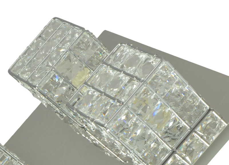 LA PAZ-4 chrom lampa sufitowa plafon klosz szkło