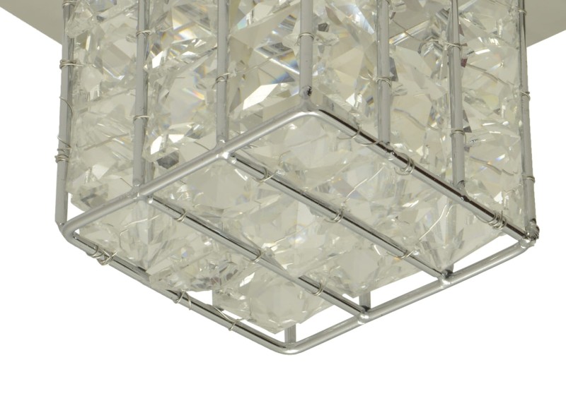 LA PAZ-1 chrom lampa sufitowa plafon klosz szkło