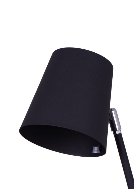 PEPPO Hit design!czarny mat gold lampa stołowa E27