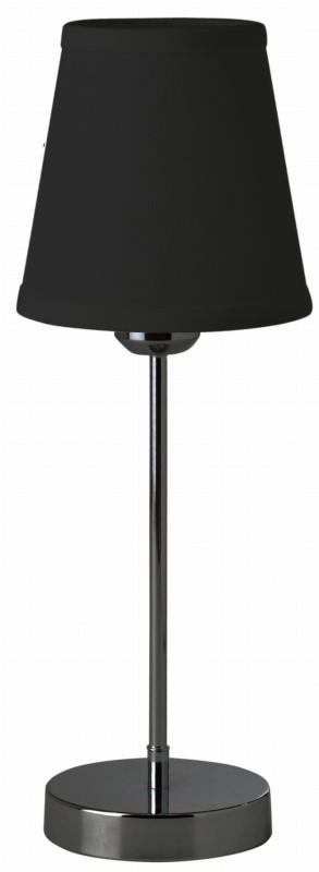 MT-507 czarna perła klosz czarny lampka stołowa