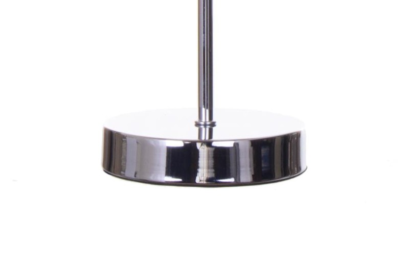 MT-507 chrom klasyczna lampka stołowa klosz tkanina czarna Ø15cm ↕38cm 1xE27 hurt