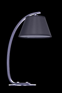 FL-2023 chrom lampa stołowa abażur czarny tkanina  Ø24cm ↕52cm 1xE27