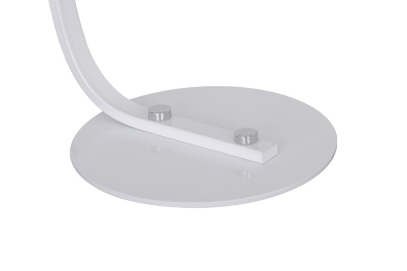FL-2023  biała lampka stołowa abażur