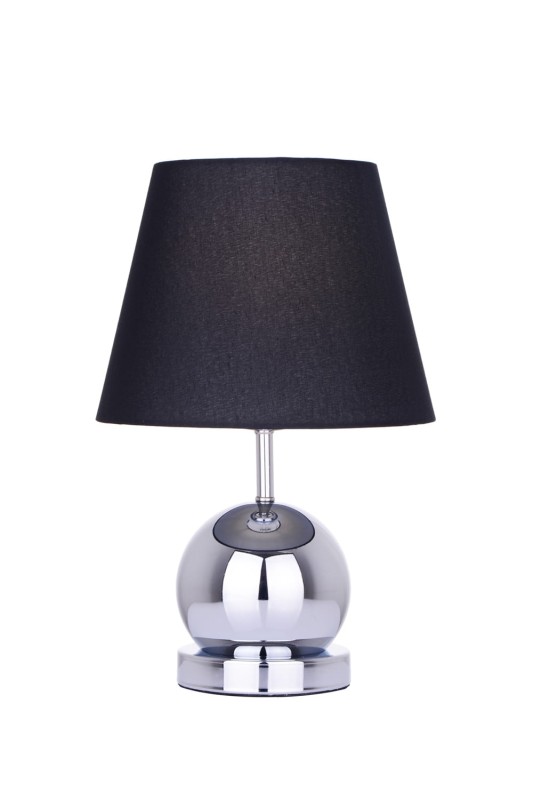 CLETO-B czarny+chrom lampa stołowa (touch)