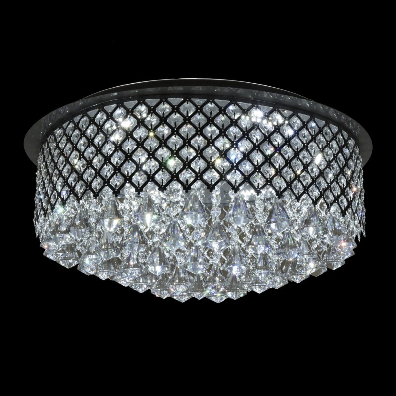 IBIZA 600C chrom lampa podsufit z żar.9*LED+ pilot