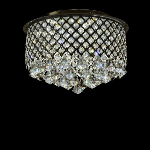 IBIZA 400C LED chrom lampa sufitowa plafon kryształ styl glamour Ø38cm ↕26cm  11W pilot
