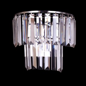 DAFNE 250B chrom piękna lampa ścienna kinkiet kryształowy styl glamour Ø15cm  ↕22cm  2xE14