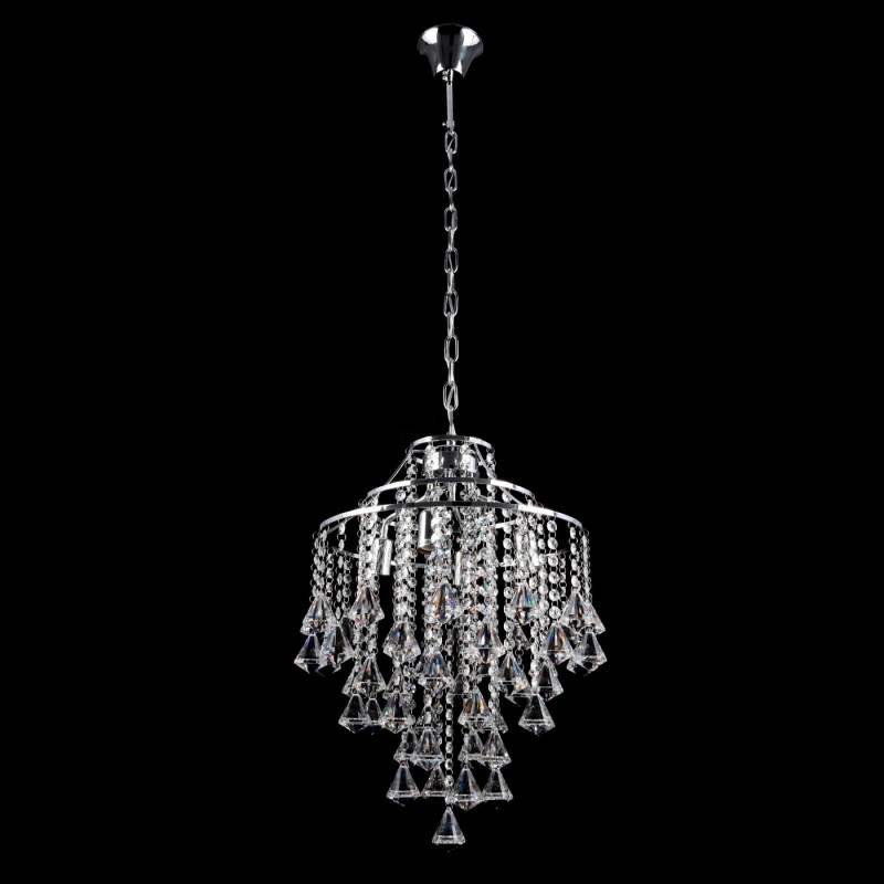 CARACAS 400 satynowy nikiel lampa zwis 4*E14