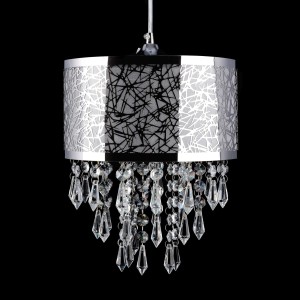 AVILA chrom lampa wisząca glamour kryształki  Ø 22cm ↕ 95cm 1xE27