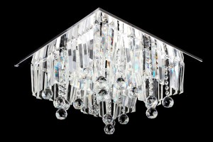 ATENY chrom lampa sufitowa plafon kryształ szlifowany 50/20x25cm 16xG4 