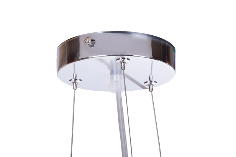 ARETA lampa chrom+czarny+kryształ zwis*3 żarówki