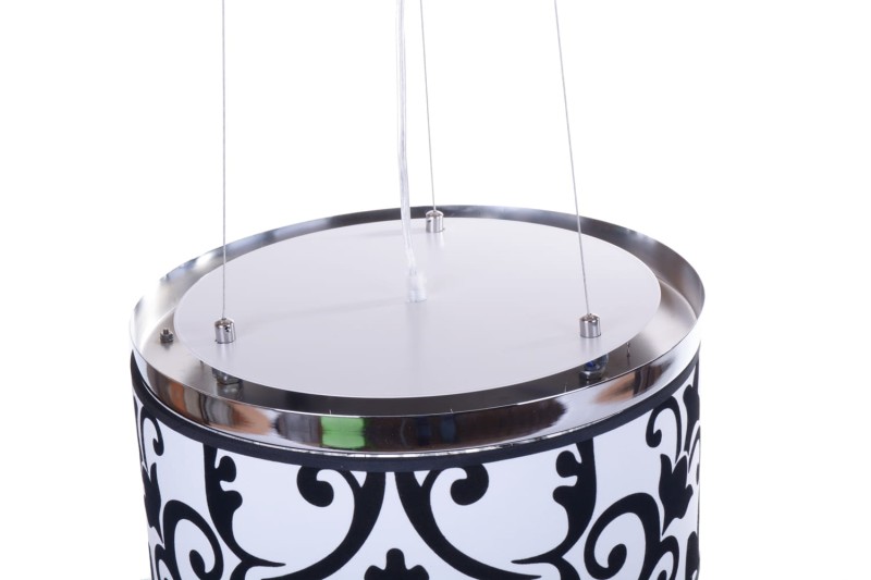 ARETA lampa chrom+czarny+kryształ zwis*3 żarówki