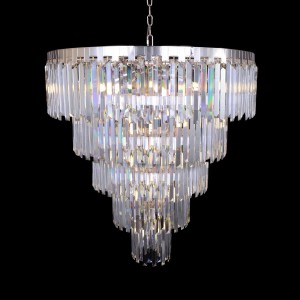 ADELE-1000 chrom przepiękny, potężny i dostojny żyrandol kryształowy lampa sufitowa wisząca styl glamour 5-poziomów, pałac, hotel, willa, Ø98cm ↕83cm wys.całk.150cm 26xE14