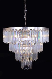ADELE 800 chrom dostojny żyrandol kryształowy lampa sufitowa wisząca styl glamour 4-poziomy, hotle, pałac duża willa, Ø78cm ↕85cm  wys.całk.150cm 18xE14 