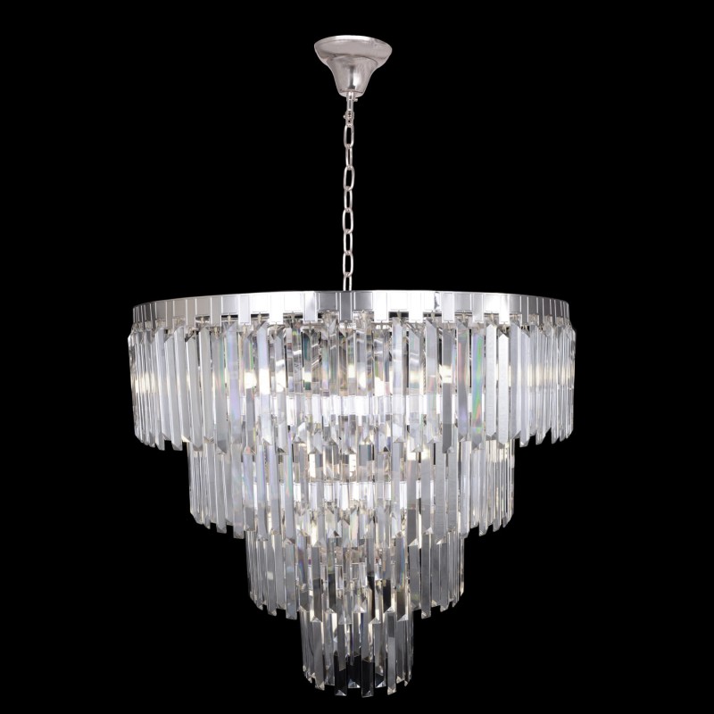 ADELE 800 chrom dostojny żyrandol kryształowy lampa sufitowa wisząca styl glamour 4-poziomy Ø78cm ↕85cm  wys.całk.150cm 18xE14 hurt