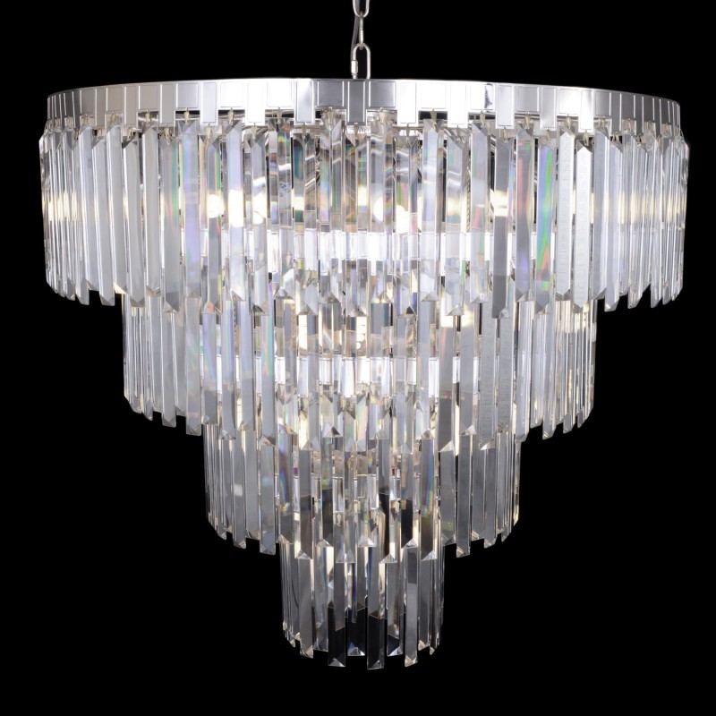 ADELE 800 chrom dostojny żyrandol kryształowy lampa sufitowa wisząca styl glamour 4-poziomy Ø78cm ↕85cm  wys.całk.150cm 18xE14 hurt