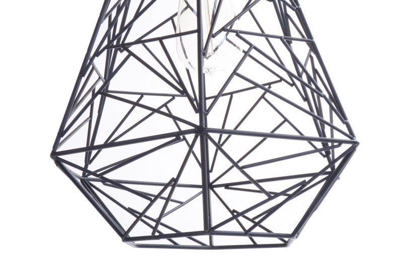 TRISH loft/industrial czarna lampa wisząca E27