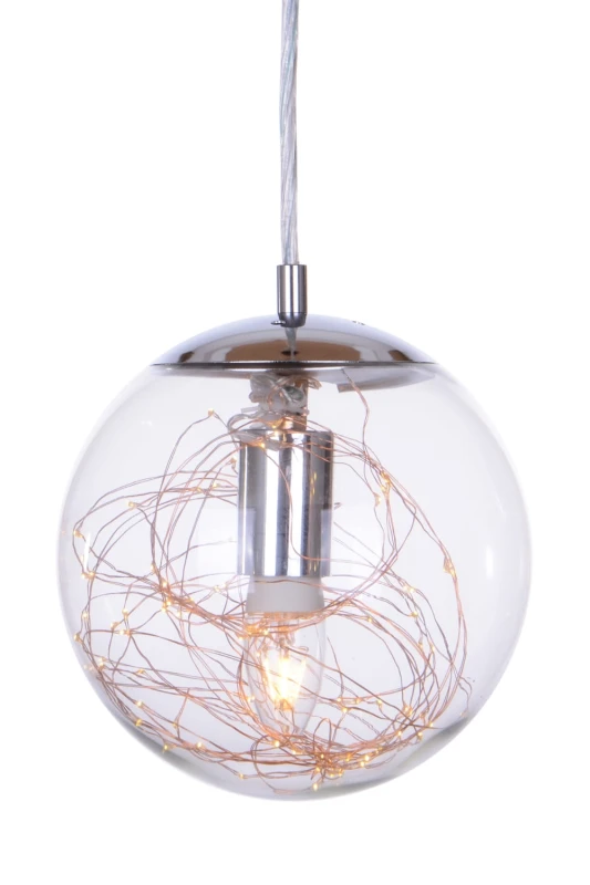 TERRA-M miedź lampa wisząca E27+LED 200mm