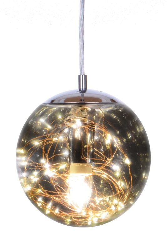 TERRA-M miedź lampa wisząca E27+LED 200mm