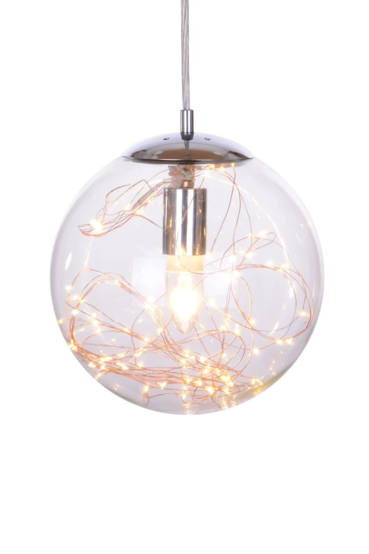 TERRA-D miedź lampa wisząca E27+LED 250mm