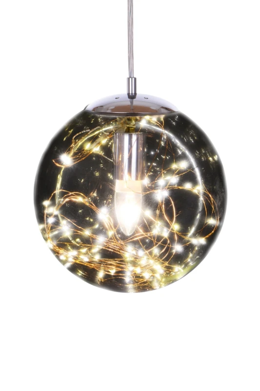 TERRA-D miedź lampa wisząca E27+LED 250mm