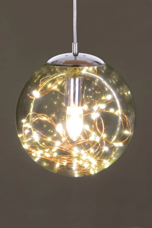 TERRA-D miedź lampa wisząca E27+LED 250mm