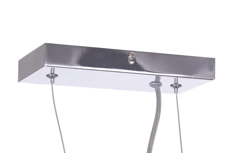 ROTONDO klasyk chrom+akryl lampa wisząca 570mm
