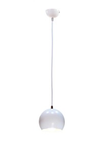 OSAKA biała kula lampa sufitowa wisząca kuchnia nad wyspę lub blat Ø15cm  ↕140cm 1x E27 