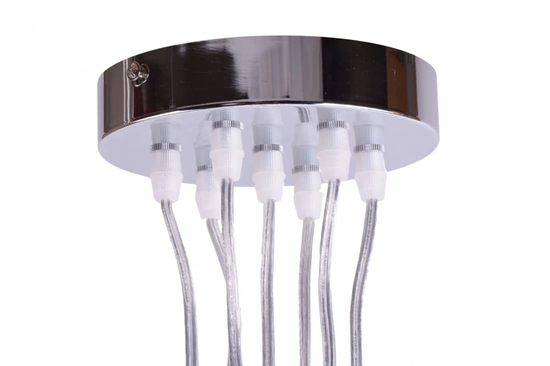 NEVA-7 chrom kula lampa zwis 7xE27