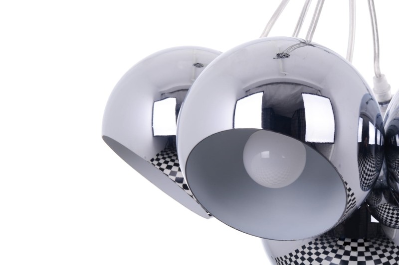 NEVA-5 chrom kula lampa zwis 5xE27