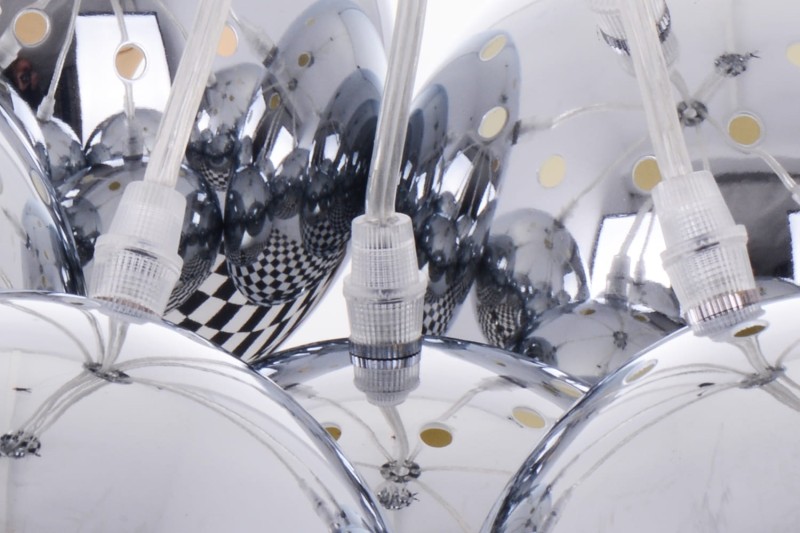 NEVA-5 chrom kula lampa zwis 5xE27