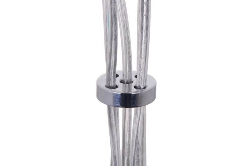 NEVA-5 chrom kula lampa zwis 5xE27