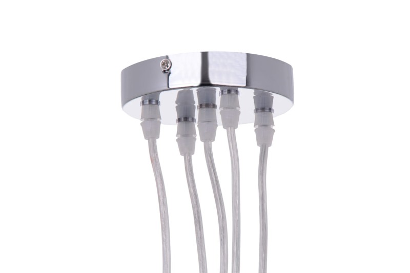NEVA-5 chrom kula lampa zwis 5xE27