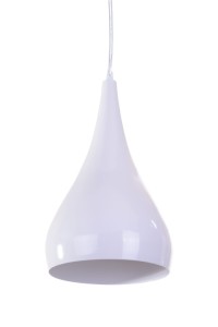 MALTON biała lampa sufitowa wisząca kuchnia nad wyspę lub blat regulowana wysokość Ø16cm ↕105cm 1xE27